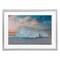 Stupell Industries Frozen Iceberg Sunset Framed Print Under Glass, design by Richard Silver